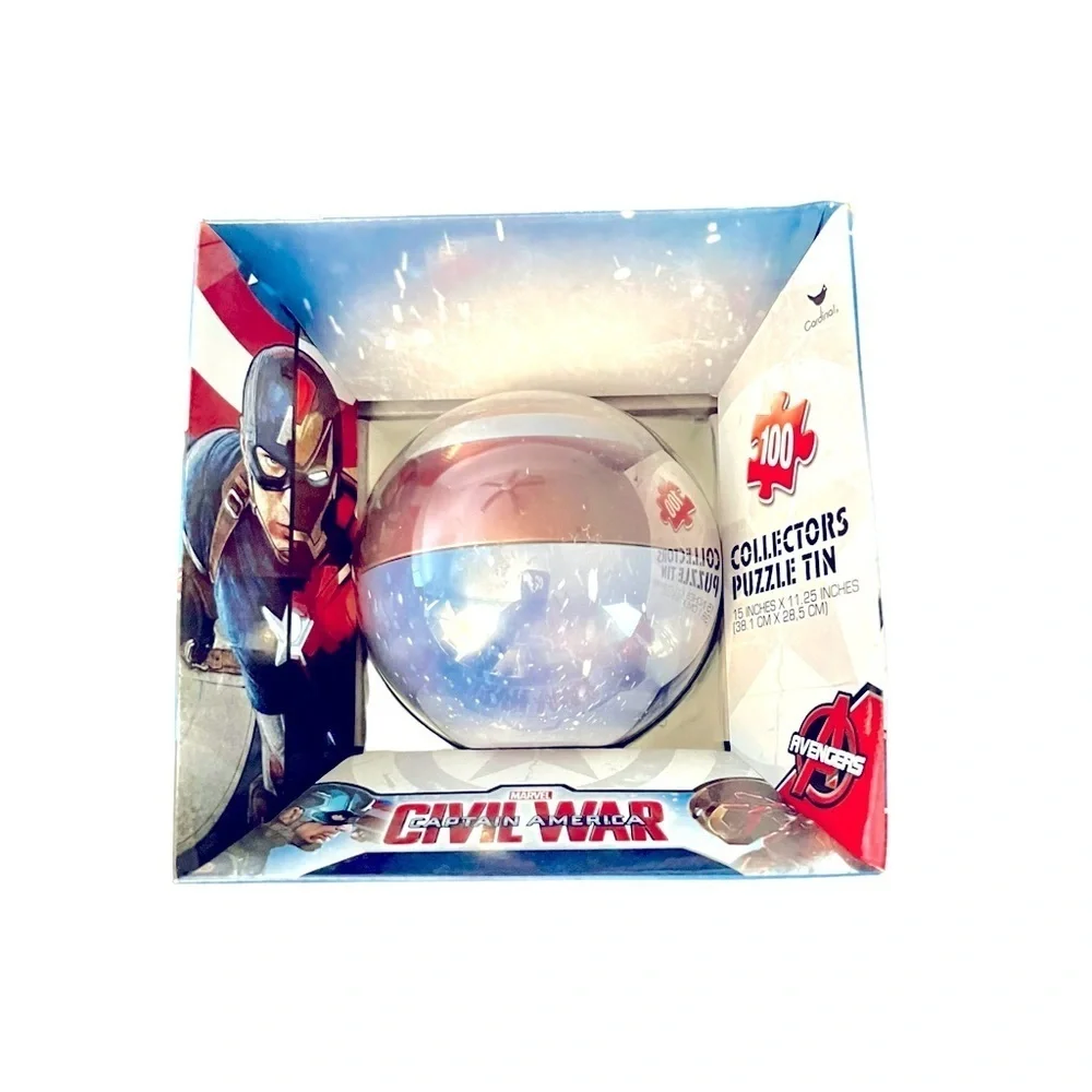 Marvel Captain America Civil War Collectors Puzzle Tin 100 Piece New